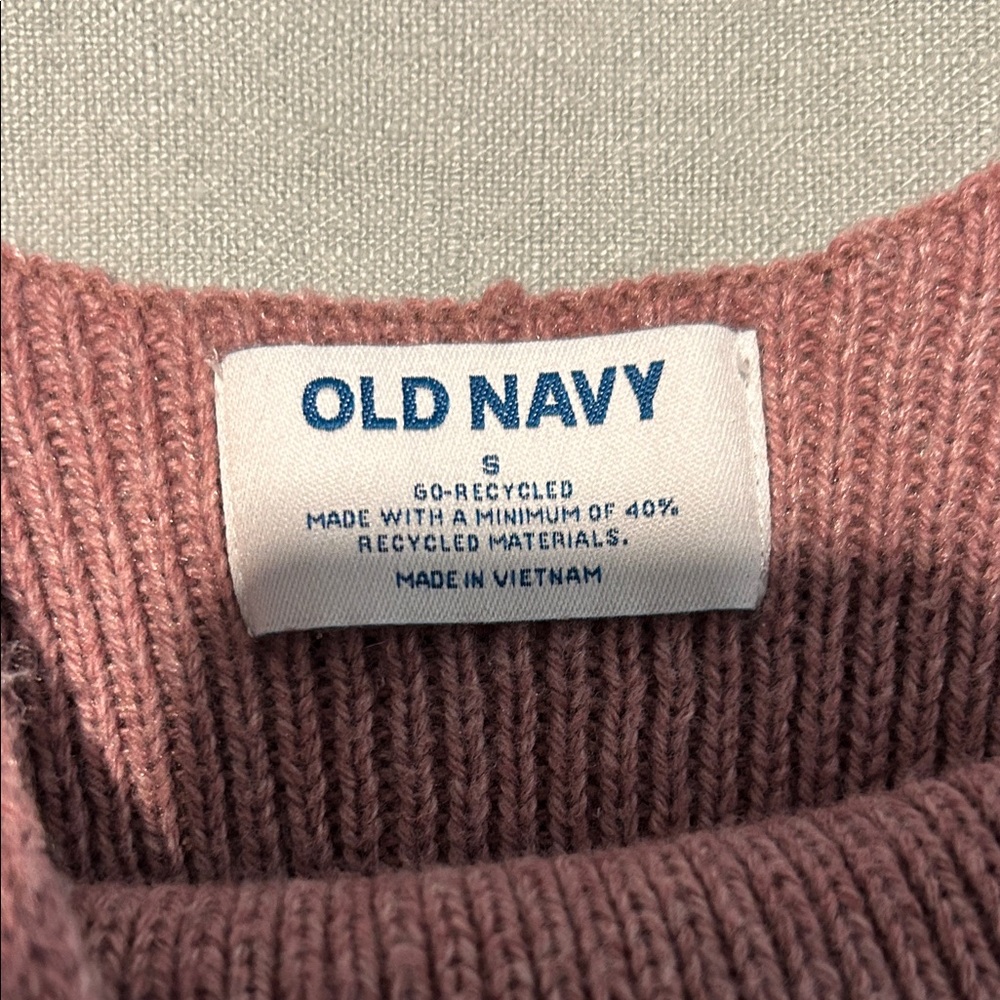 Old Navy Dusty Pink Recycled Sweater